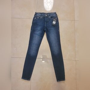 True Religion womens Halle high rise super skinny jeans
